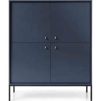 Komoda Komoda Mono II 104 cm modrá/černá