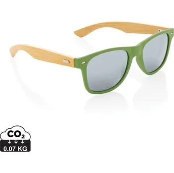 Sluneční brýle Sluneční brýle z RCS recykl. plastu a bambusu - Zelená