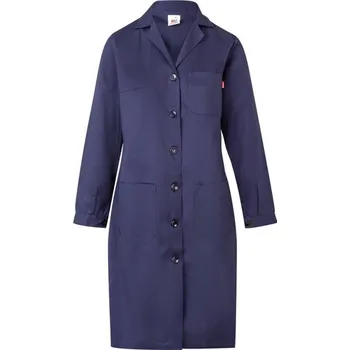 Dámská halenka VL RAMA. Keprová halena s dlouhým rukávem (175 g/m²), z bavlněného kepru (35 %) a polyesteru (65 %) - Modrá / 48