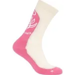 Icebreaker Merino Hike+ Light Crew Fresh Fern Women CHALK/POP/SNOW béžová S