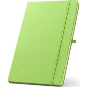 Zápisník ANNE. Zápisník A5 z recyklovaného polyesteru (100% rPET) s linkovanými stránkami - Světle Zelená