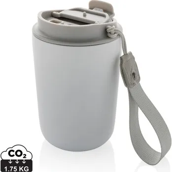 Termohrnek Termohrnek Cuppa z RCS recykl. nerezové oceli s lanyardem - Bílá