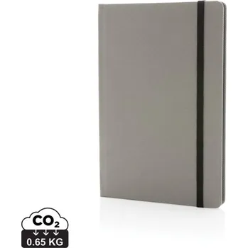 Zápisník Poznámkový blok A5 z GRS RPET - Šedá / Černá