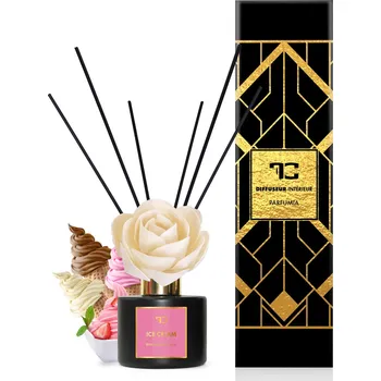 Aroma difuzér ICE CREAM | difuzér s FLOW květinou & tyčinkami | PARFUMIA® | 200 ml Dedra