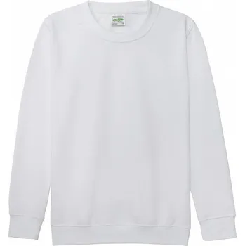 Chlapecká mikina Just Hoods Dětská mikina Awdis s dvojitým prošitím 80% bavlna Barva: Bílá, Velikost: 3-4 roky JH030K