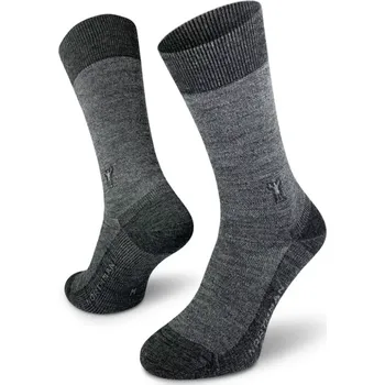 Pánské ponožky Northman Skagen Merino společenské ponožky, světle šedé XL (45-47)