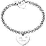 S`Agapõ Ocelový náramek Be My Always Be Happy SBM17 + 2 měsíce na vrácení zboží