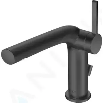 Vodovodní baterie Keuco Edition 400 Umyvadlová baterie s výpustí, černý chrom kartáčovaný, 51504130002