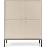 Komoda Mono II 104 cm béžová/černá