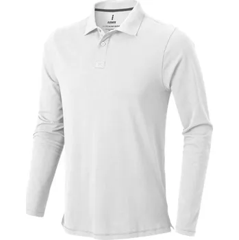 Pánské tričko Pánská polokošile Oakville s dlouhým rukávem - Bílá / XS