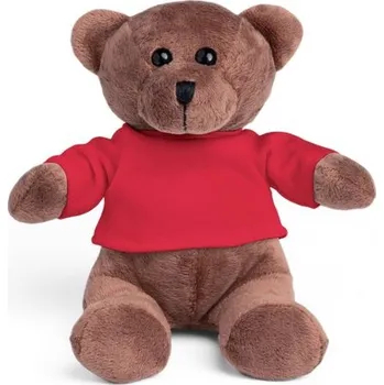plyšák BEAR. Plyšový medvídek s tričkem - Červená