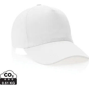 Čepice 5 dílná kšiltovka Impact z 280g recyklované bavlny AWARE™ - Bílá