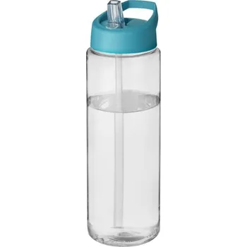 Láhev H2O Vibe 850 ml sportovní lahev s víčkem s hubičkou - Průhledná / Vodní modrá