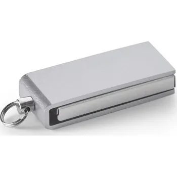 USB flash disk SIMON 8GB. Mini pen disk UDP s kapacitou 8 GB v hliníku - Saténově Stříbrná