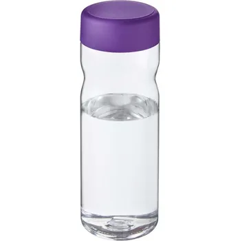 Láhev H2O Active® Eco Base 650 ml screw cap water bottle - Průhledná / Purpurová