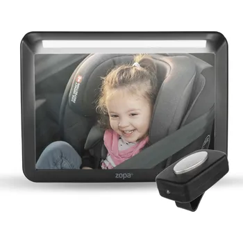 Zopa Zrcátko Deluxe Black s LED