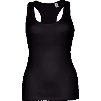 Dámské tričko THC TIRANA. Dámské bavlněné tričko bez rukávů - Černá / M