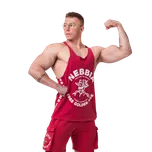 Nebbia Washed muscle back stringer GOLDEN AGE 791 červený - XXL