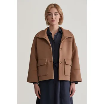 BUNDA GANT CROPPED WOOL JACKET WARM KHAKI