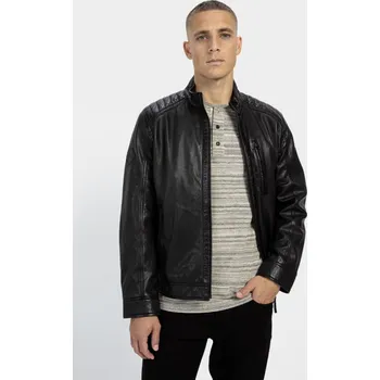 Pánská casual bunda BUNDA CAMEL ACTIVE LEATHER JACKET GRAPHITE GRAY