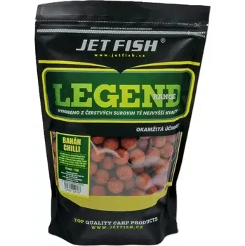 Nástraha JET FISH Boilie Legend Range Banán / Chilli - 20mm 1kg