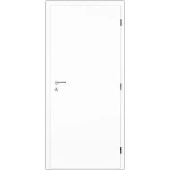 Interiérové dveře Set bezpečnostní dveře EI30 DP3 Lume Extra Safety RC2 CPL 90P, kování, zámek, kukátko – bílá