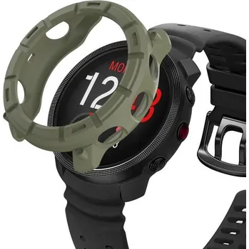 Ostatní příslušenství k chytrým hodinkám VSECHNONAMOBIL 101517 TPU HALF COVER Kryt pro Polar Vantage M3 tmavě zelený