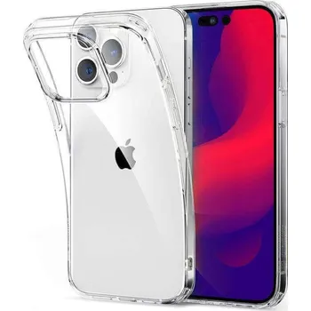 Silikonový obal pro Apple iPhone 16e - průhledný