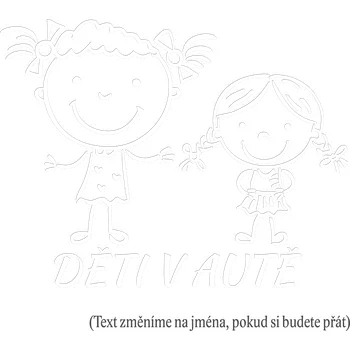 Samolepicí dekorace na vozidlo Dítě v autě holky samolepka na auto - levandulová / 10x9 cm