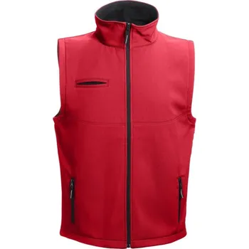 Pánská vesta THC BAKU. Unisex softshellová vesta - Červená / XXL