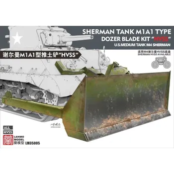 Plastikový model LANMO Model 1/35 Sherman Tank M1A1 Dozer Blade "HVSS"