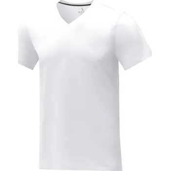 Pánské tričko Pánské tričko s krátkým rukávem a výstřihem do V Somoto - Bílá / 2XL