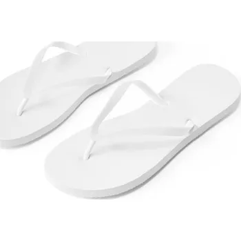 Pánské pantofle MAUPITI L / XL. Pohodlné pantofle s podrážkou z PE a páskem z PVC - Bílá