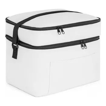 turistický batoh CANCUN LARGE. Termální taška z 600D, recyklovaného polyesteru, s nastavitelným popruhem 14 L - Bílá