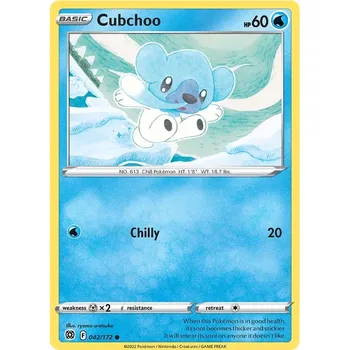 Sběratelská karetní hra Pokémon TCG Cubchoo 042/172