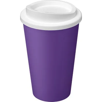 Americano Eco 350 ml recyklovaný kelímek - Purpurová / Bílá