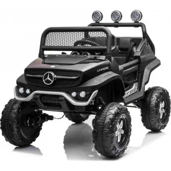 Dětské elektrovozidlo Mamido Dětské elektrické autíčko Buggy Mercedes-Benz Unimog 4x4 černé