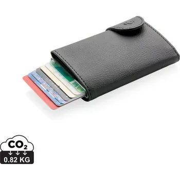 Obal na doklad RFID pouzdro C-Secure na karty a bankovky - Černá / Stříbrná