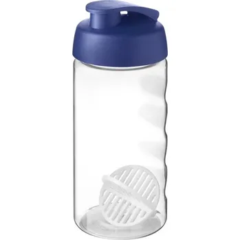 Láhev H2O Active Bop 500ml šejkrová lahev - Modrá / Průhledná