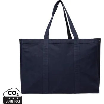 Nákupní taška Maxi tote bag VINGA Hilo z recykl. canvas AWARE™ - Námořní Modř