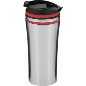 Termohrnek Dvoustěnný Cestovní Hrnek Liberica - Červená / Stříbrná
