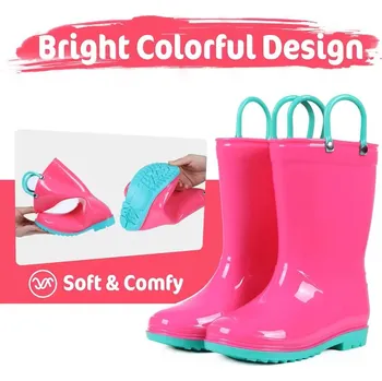 Dívčí obuv Dětské holiny - jednobarevné, lehounké, protiskluzové (5 barevných variant) Barva: Růžová, Velikost: 23