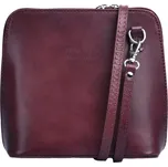 Malá dámská kožená kabelka 133 tmavě bordová, IL GIGLIO