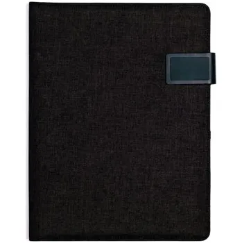 Zápisník Strepia A4 Portfolio Textil - Černá