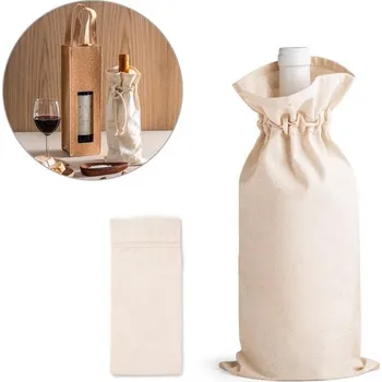 Nákupní taška JEROME. 100% bavlněná taška na láhev (180 g/m²)