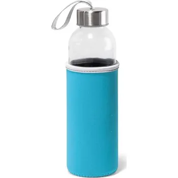 Láhev RAISE. Sportovní láhev ze skla a nerezové oceli 520 ml - Světle Modrá