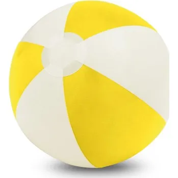 CRUISE. Nafukovací plážový míč z neprůhledného PVC - Žlutá