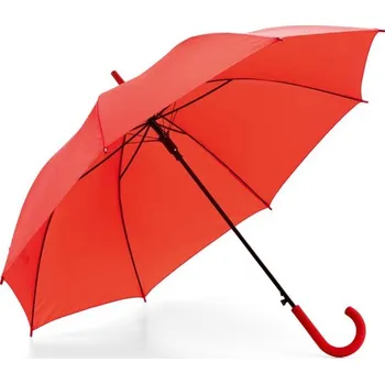 Deštník MICHAEL. Polyesterový deštník 190T s automatickým otevíráním - Červená