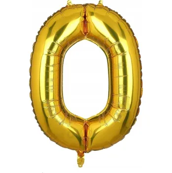 Balónek VELKÝ FÓLIOVÝ BALÓN NA VÝROČÍ NAROZENINY OSLAVU PÍSMENO O ZLATÝ 40CM