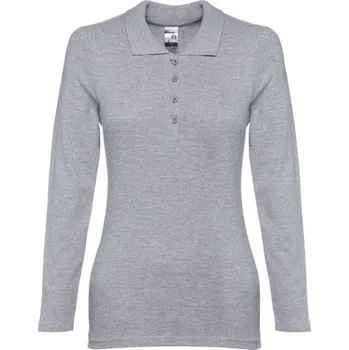 Dámská košile THC BERN WOMEN. Dámská polokošile s dlouhým rukávem - Světle Šedá / S